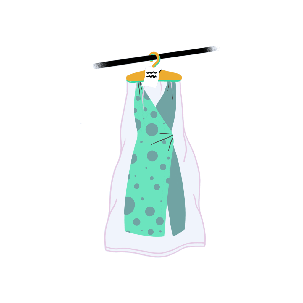 Kleid aus der Reinigung